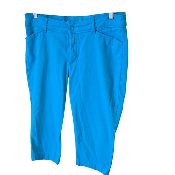 St Johns Bay Capri Pants Turquoise Women's Size 10 Cropped Casual Summer - Picture 4 of 4